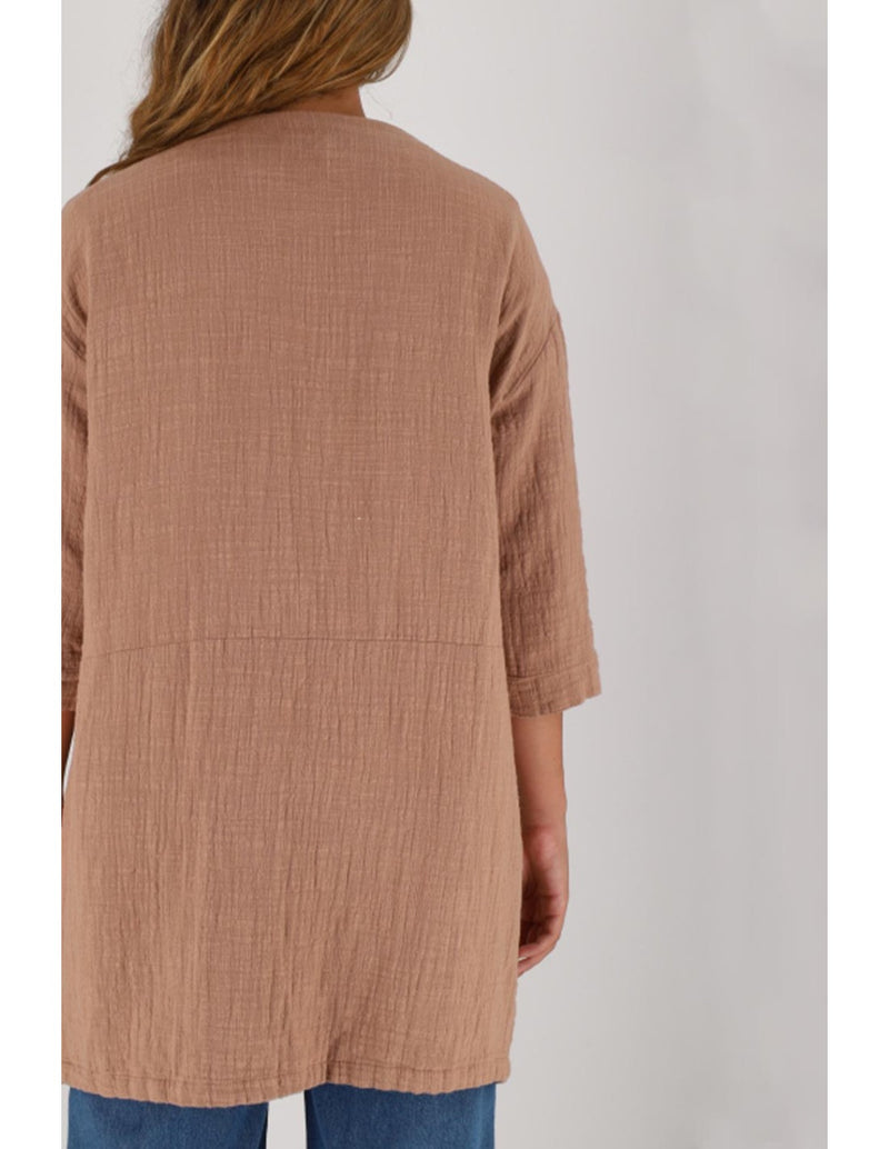 chaqueta corte en talle