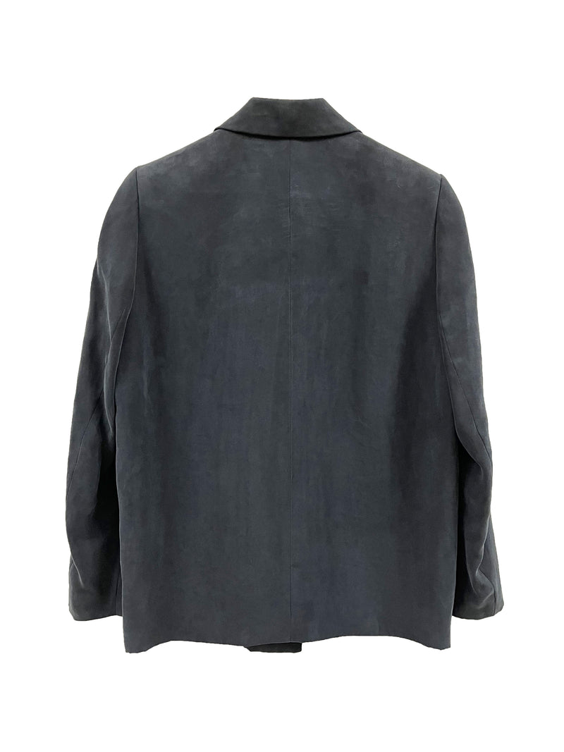 Blazer algodon negra
