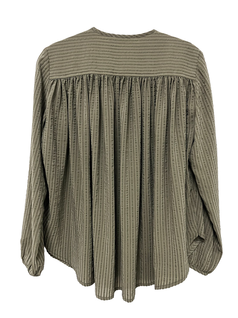 Camisa dibujo trama khaki