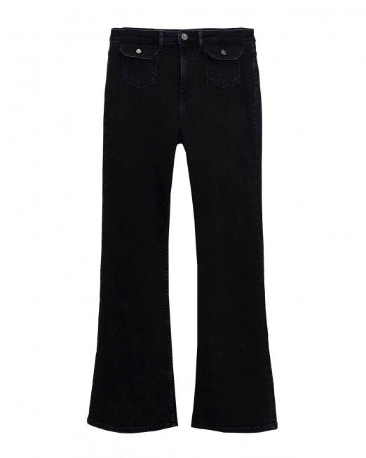 Vaquero long flare bolsillos frontales