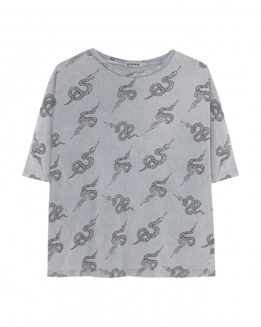 Camiseta oversize print serpiente