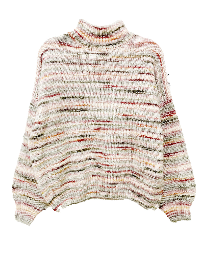 Jersey cuello perkins rayas pastel