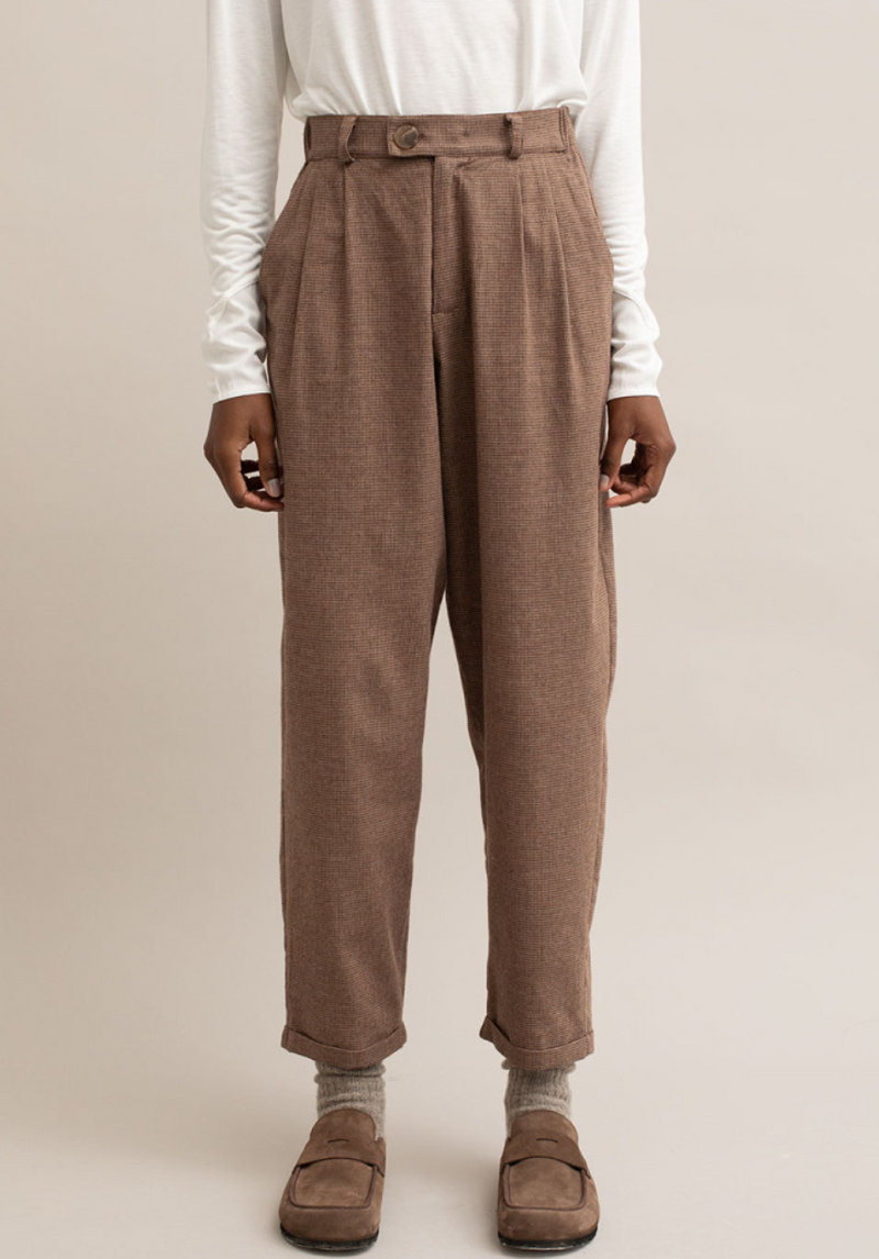 pantalon largo fluido pata de gallo