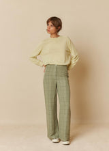 pantalon cuadros bolsillos atras