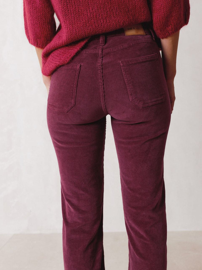 Pantalon pana bolsillo delante
