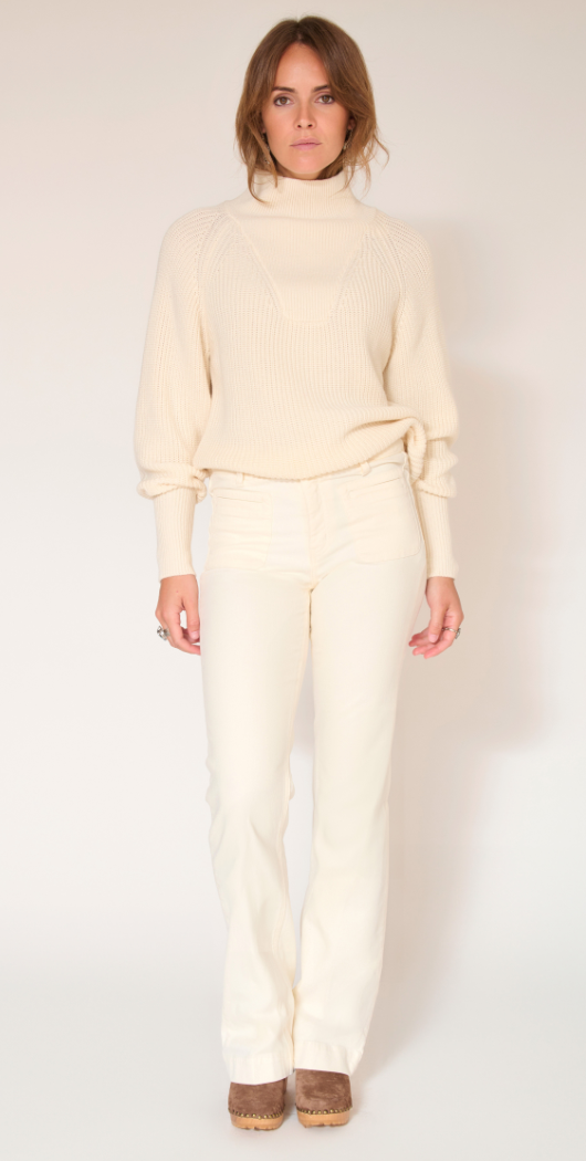 vaquero blanco creme