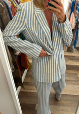 blazer rayas hilo