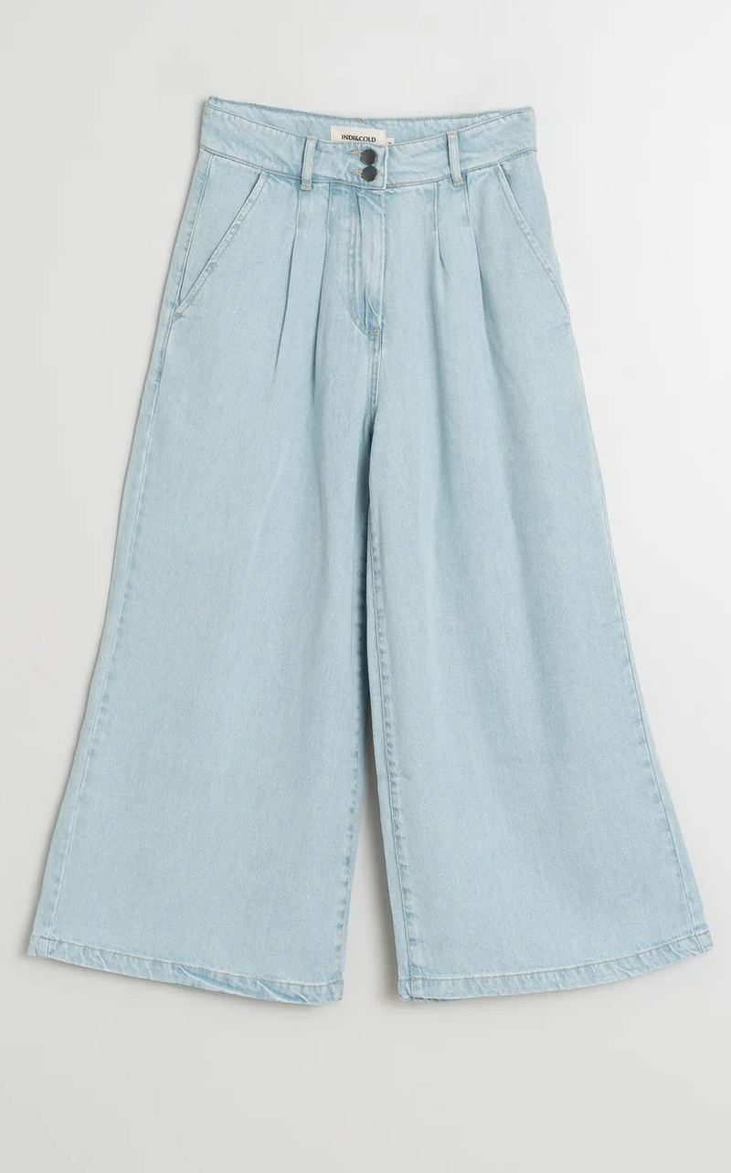 pantalon tejano ancho pinzas
