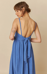 vestido tirantes lazo atras