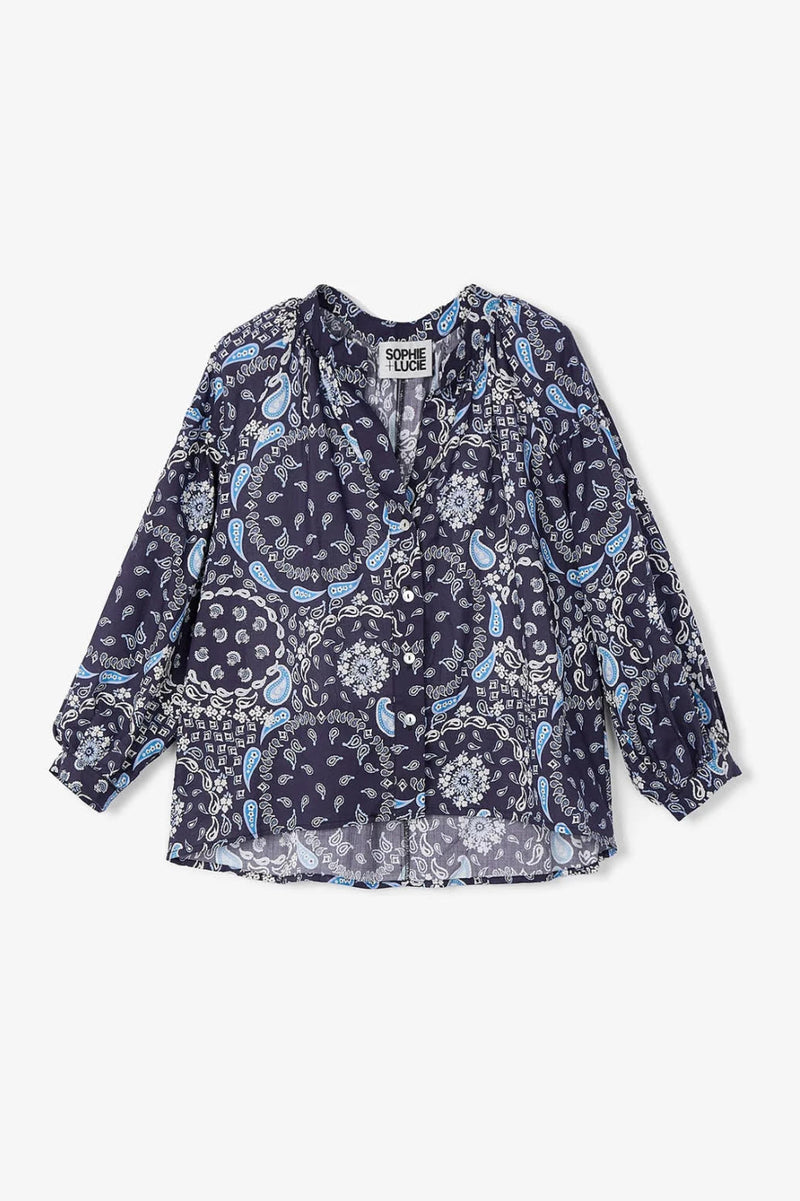 blusa venice bandana azul