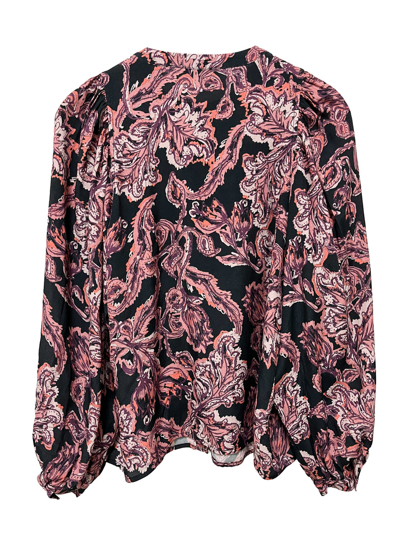 Camisa estampada brocados