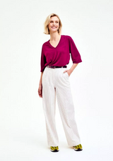 pantalon bl rayas granate