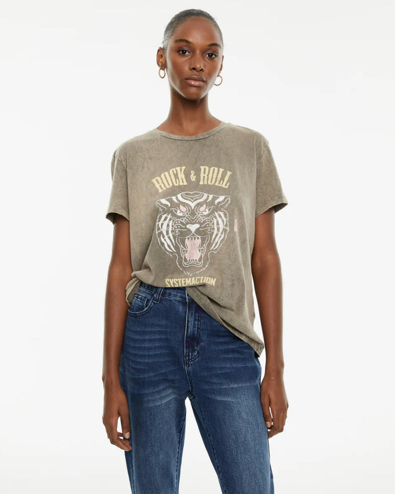 camisetra algodon organico print tigre