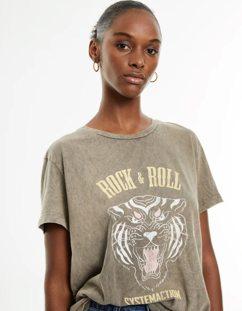 camisetra algodon organico print tigre