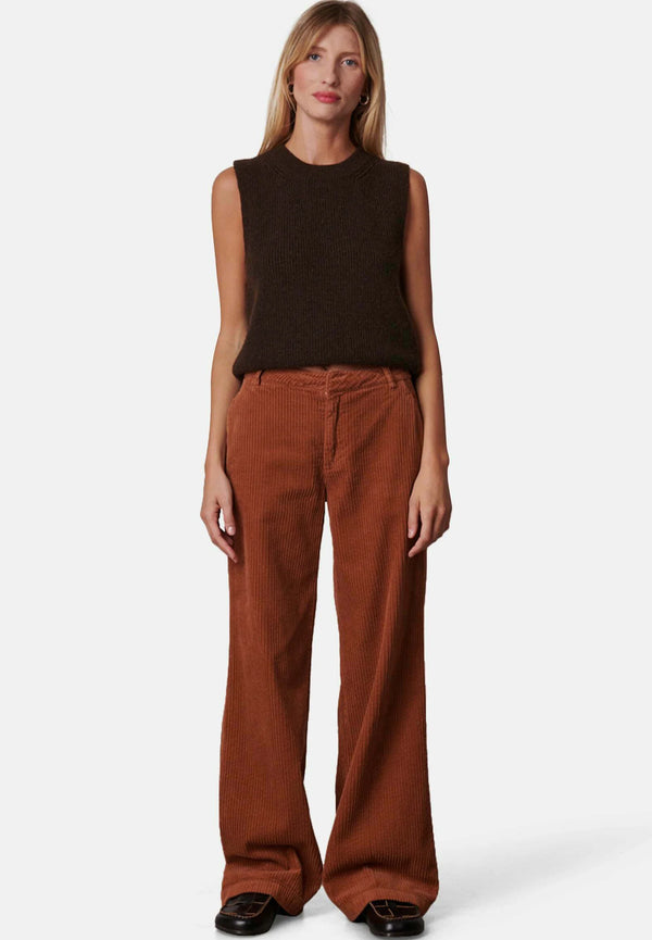 Pantalon pana ancha caldero