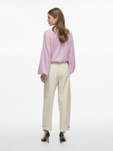 pantalon crudo globo con boton abajo