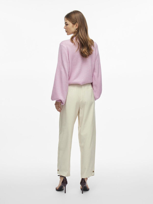pantalon crudo globo con boton abajo