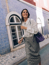Falda cuadros verde