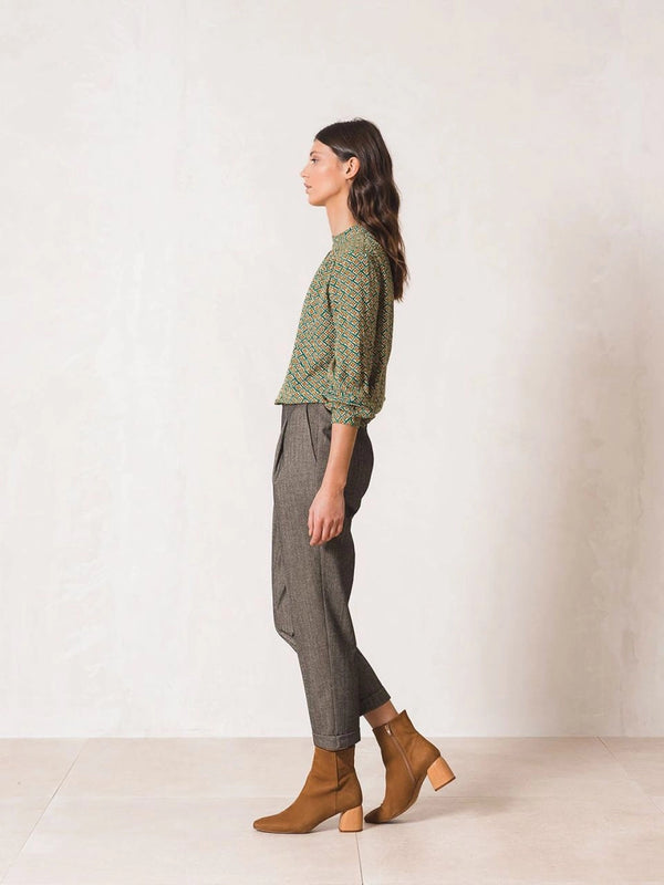 Pantalon espiga cintura elastica