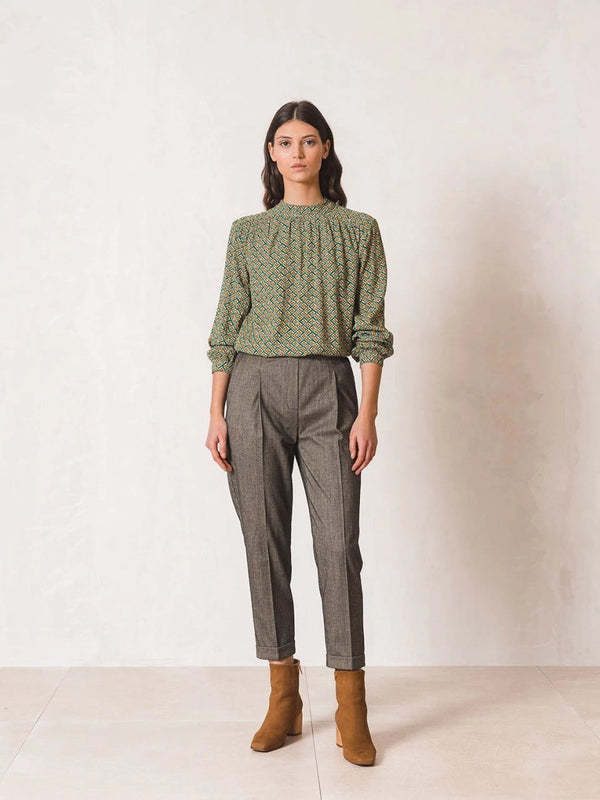 Pantalon espiga cintura elastica