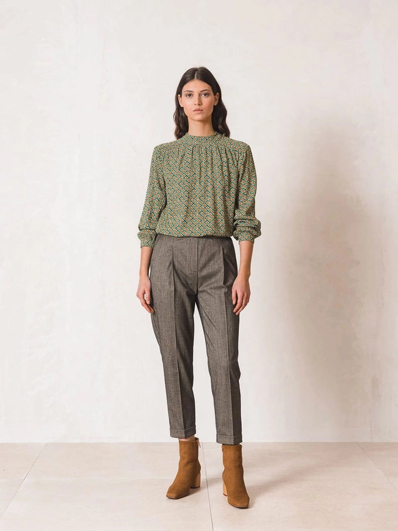 Pantalon espiga cintura elastica