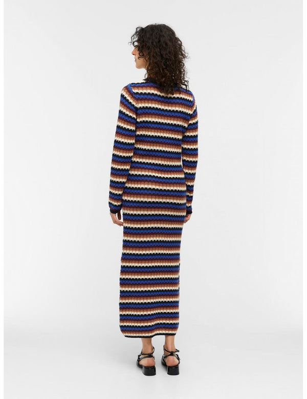 Vestido midi raya horizontal colores