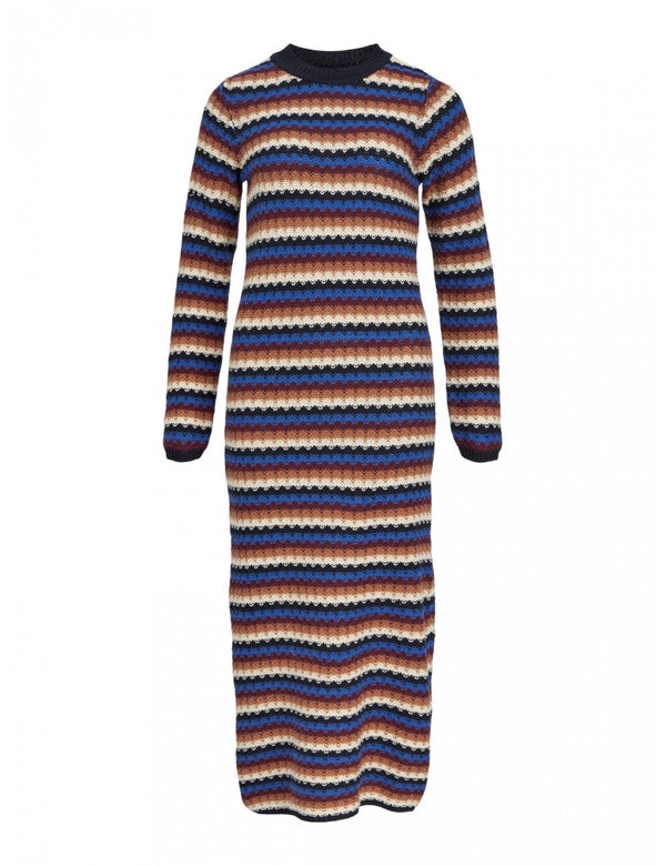 Vestido midi raya horizontal colores