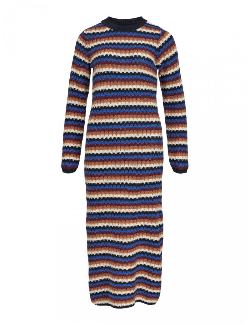 Vestido midi raya horizontal colores