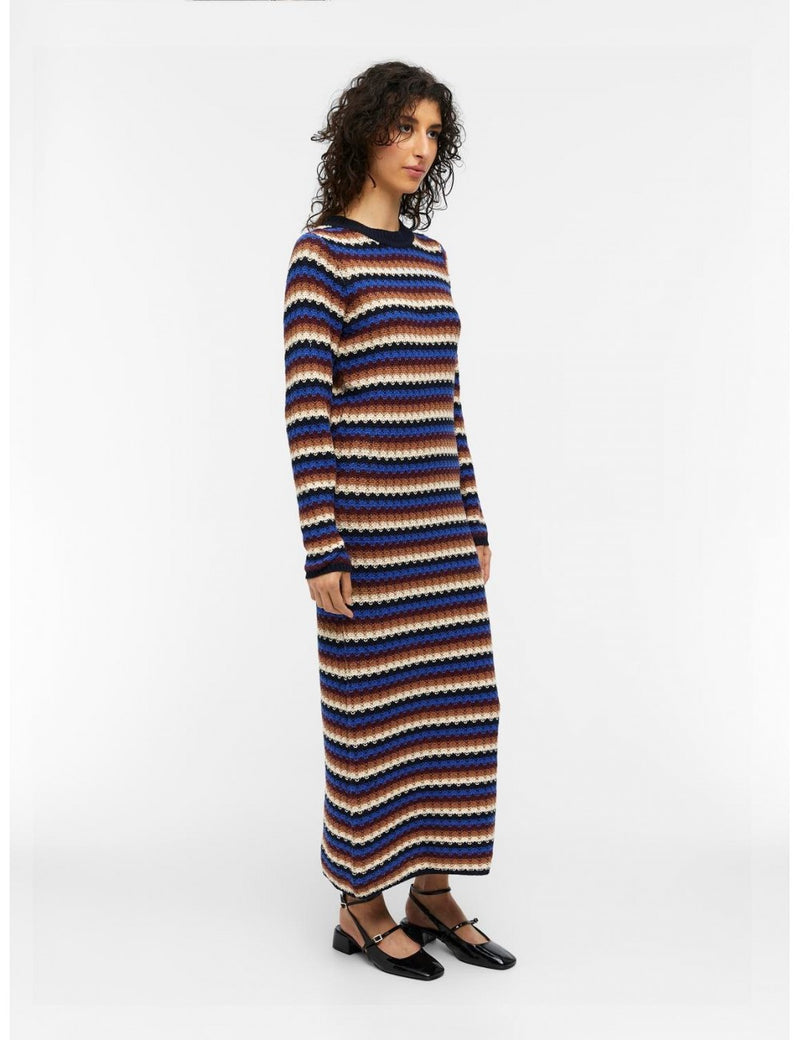 Vestido midi raya horizontal colores
