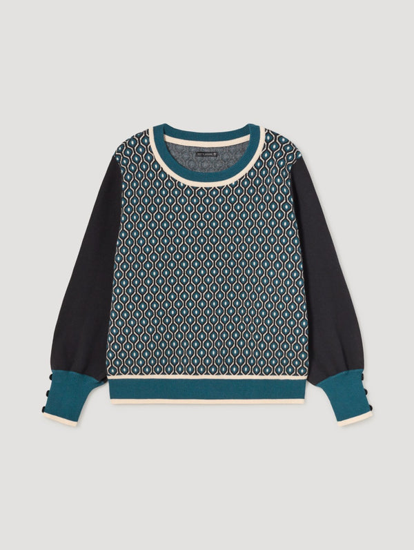 Jersey jaqurd geometrico