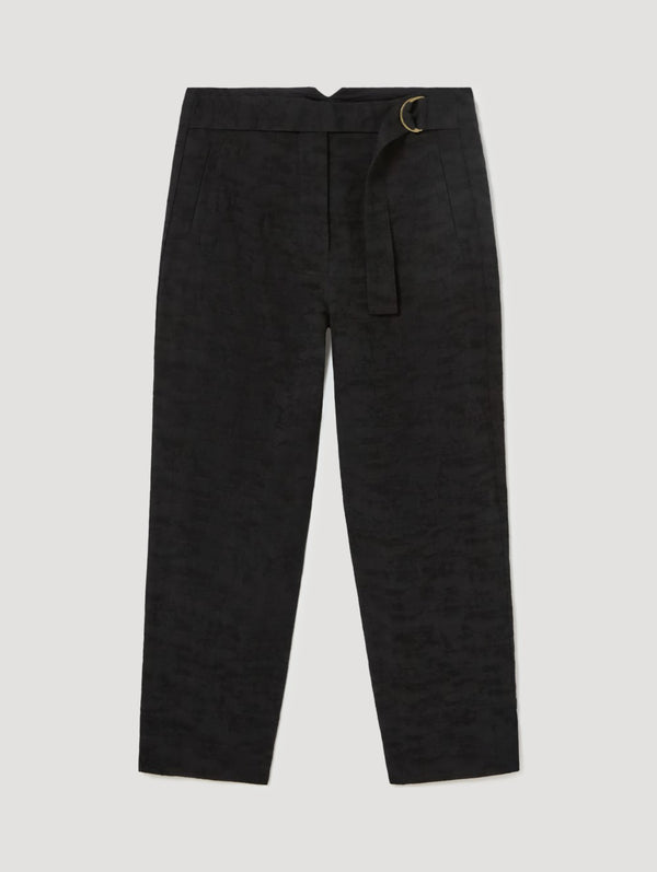 Pantalon jaquard hebilla