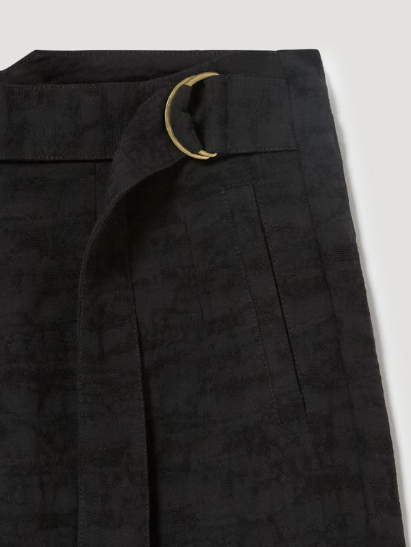 Pantalon jaquard hebilla