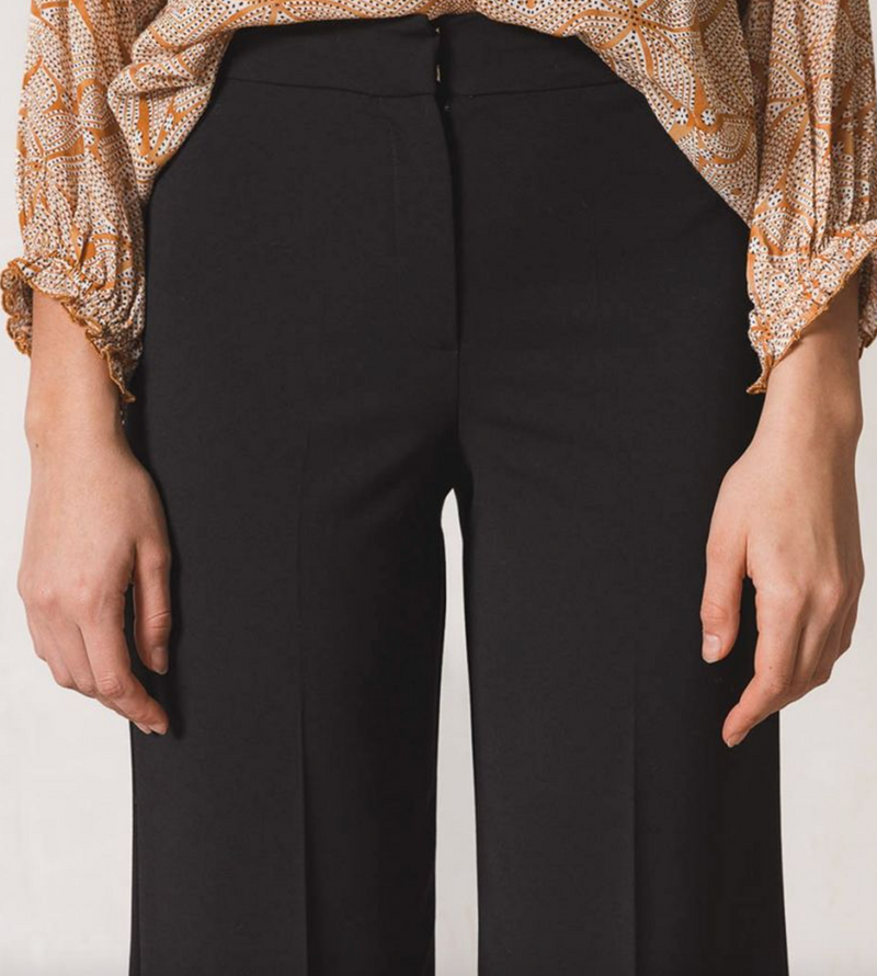 Pantalon negro recto