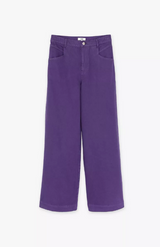 pantalon morado vaquero