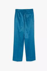 Pantalon corte sastre azul brillo