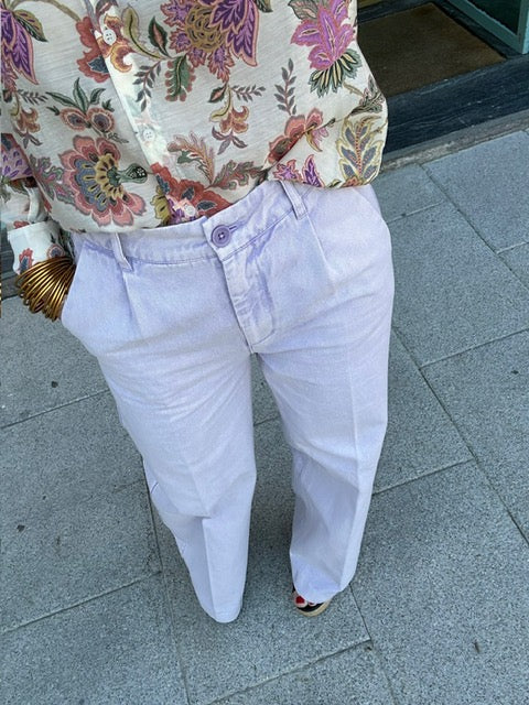 pantalon lila vaquero pinza