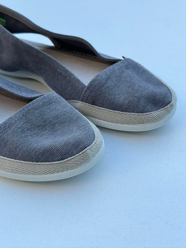 zapatilla lona carbón lavado