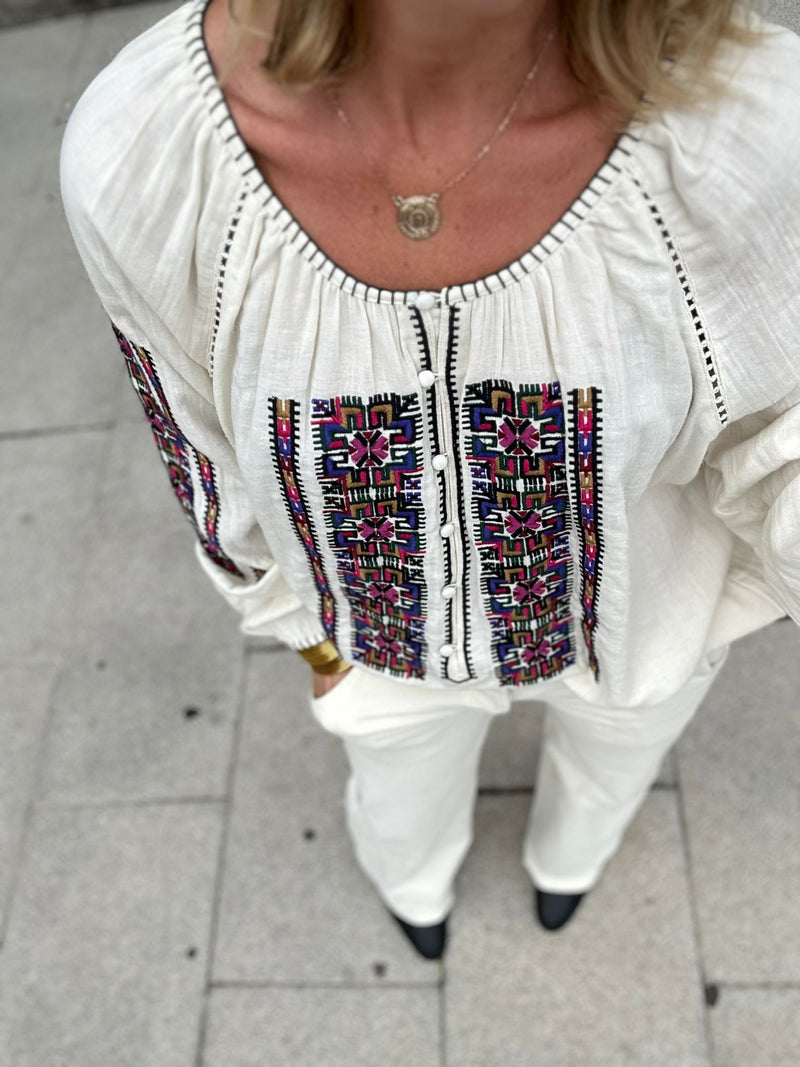 pantalon micropana blanco