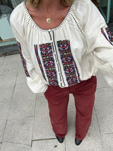 pantalon micropana granate