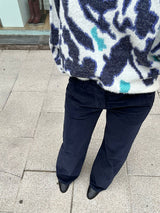 pantalon micropana azul marino