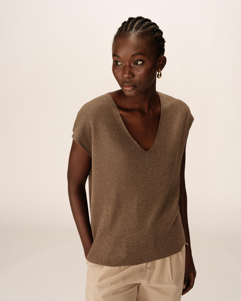 Top lurex tosrtado