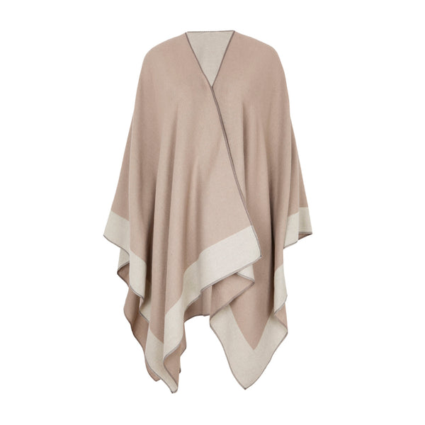 poncho kai topo/beige