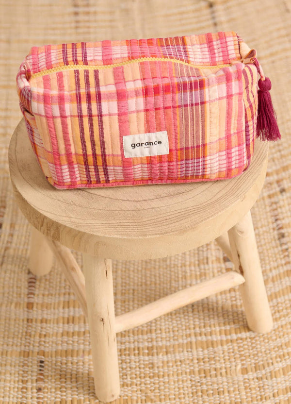 pochette algodon cuadros