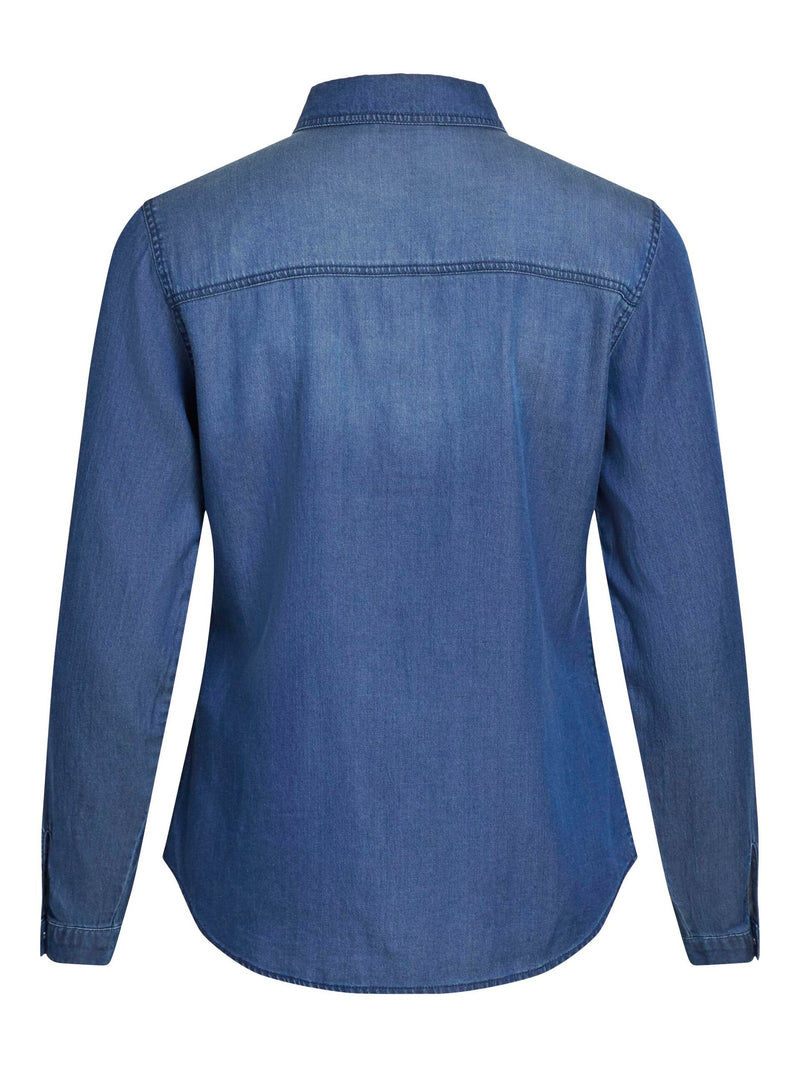 camisa vaquera azul