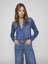 camisa vaquera azul