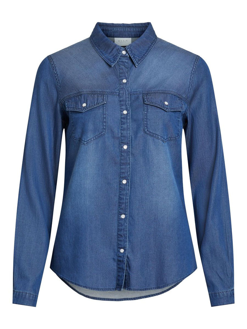 camisa vaquera azul