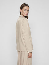 blazer color champan fluida