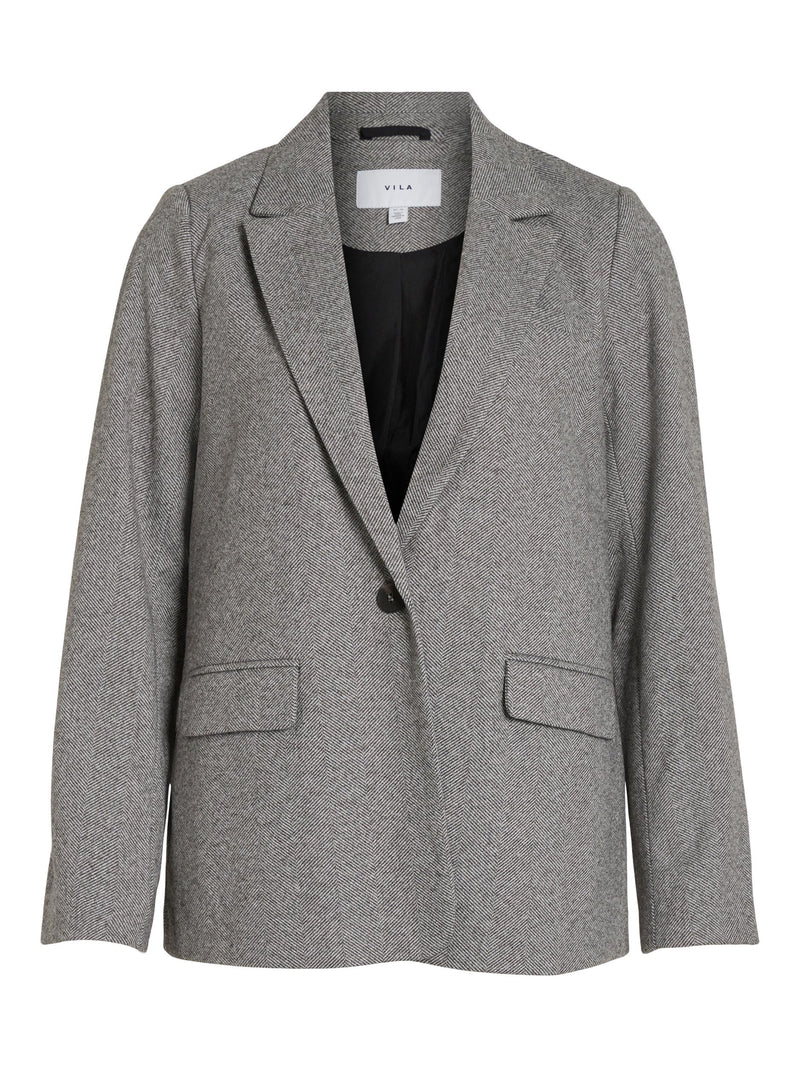 blazer espiga gris