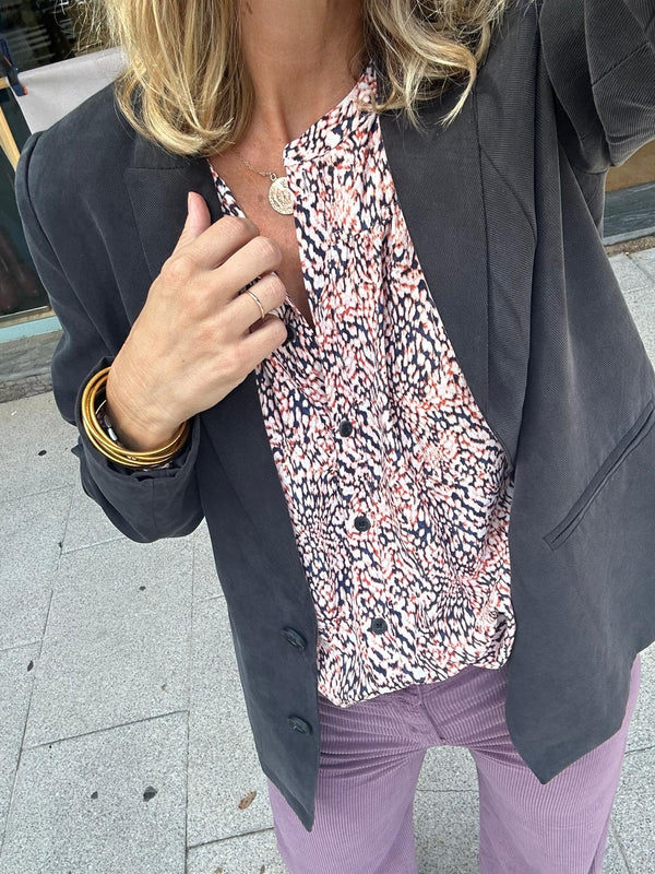 Blazer algodon negra