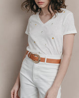 CAMISETA CON BORDADOS PQ